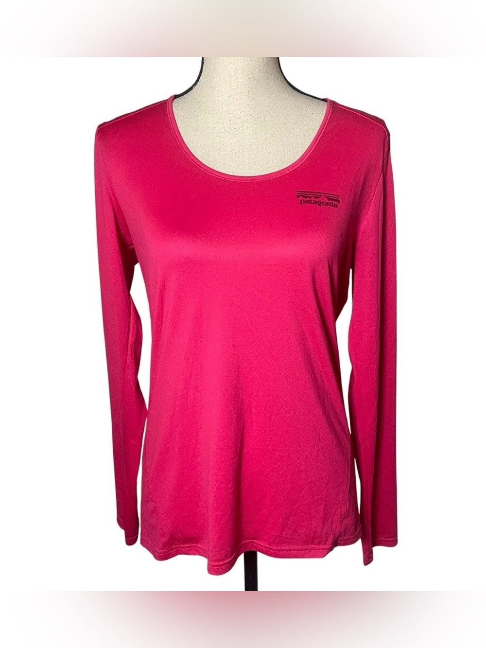 Patagonia Women's Long Sleeve Scoop Neck Top - Bright Pink